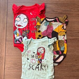 Disney Red Baby Onesie with Character Design